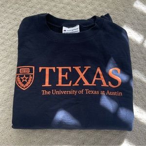 Navy UT Austin sweatshirt
